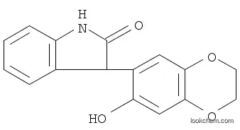Molecular Structure of 1245647-80-6 (3-(2,3-dihydro-6-hydroxybenzo[b][1,4]dioxin-7-yl)indolin-2-one)